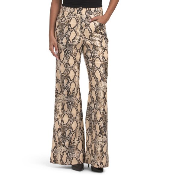 TOCCIN Python Gaia Flared Pants - Picture 1 of 2